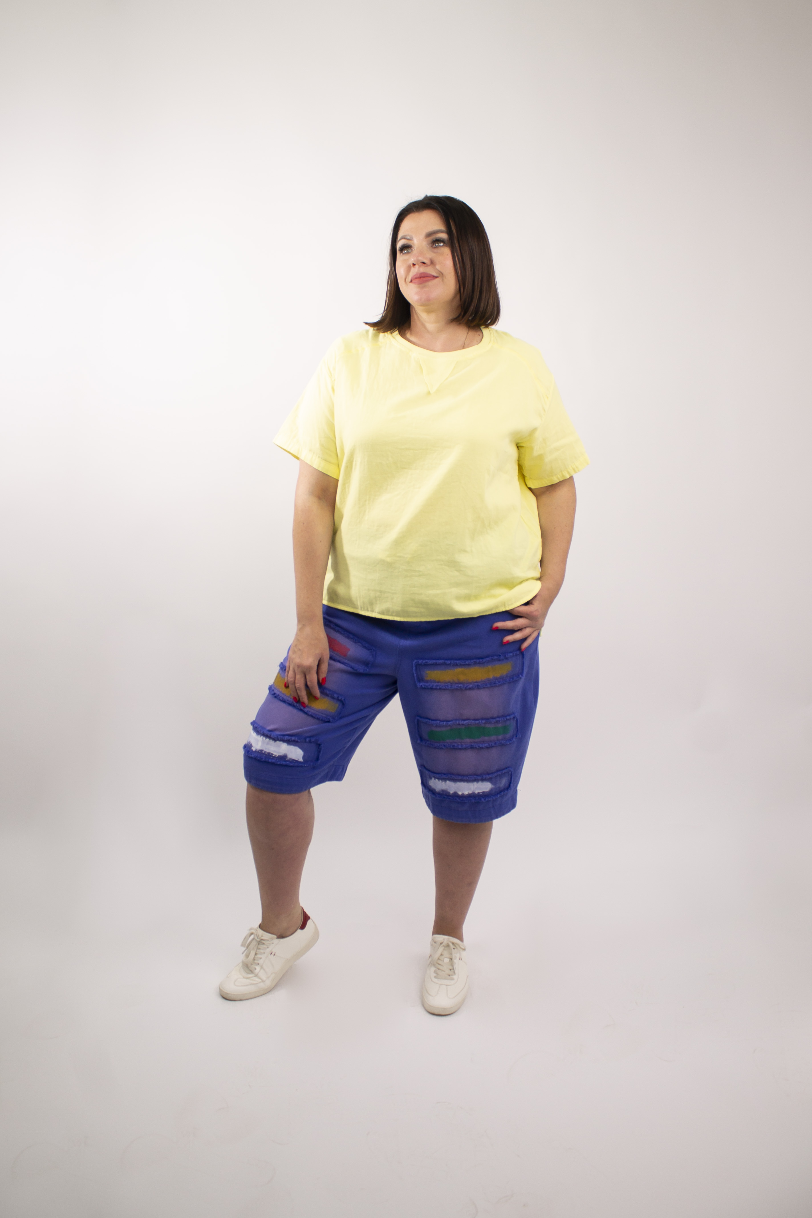 Шорты 58611 син.