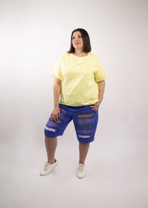 Шорты 58611 син.