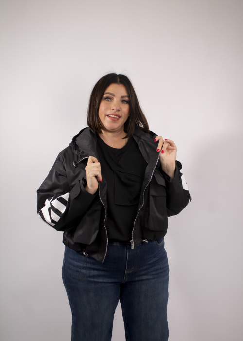 Ветровка 77262 черн.