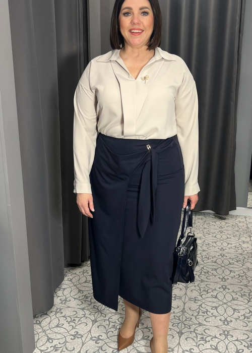 Юбка 14403 син.