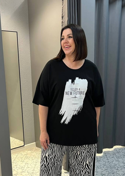 Футболка 0938 черн.