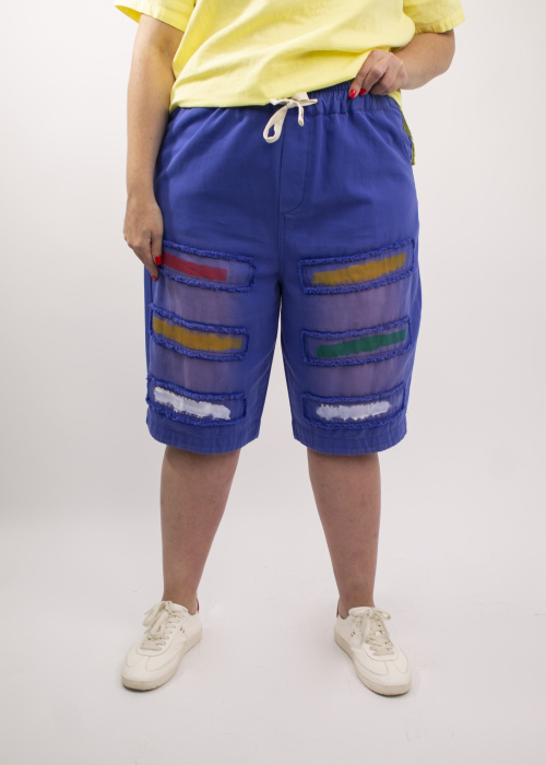 Шорты 58611 син.