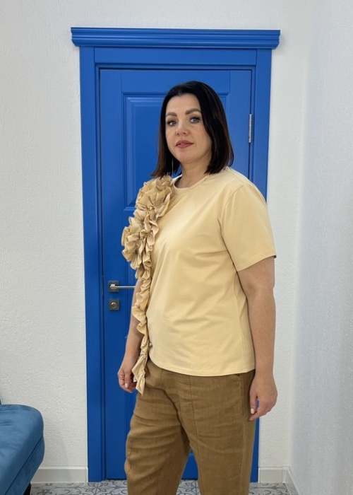 Блуза FR 6523 беж.