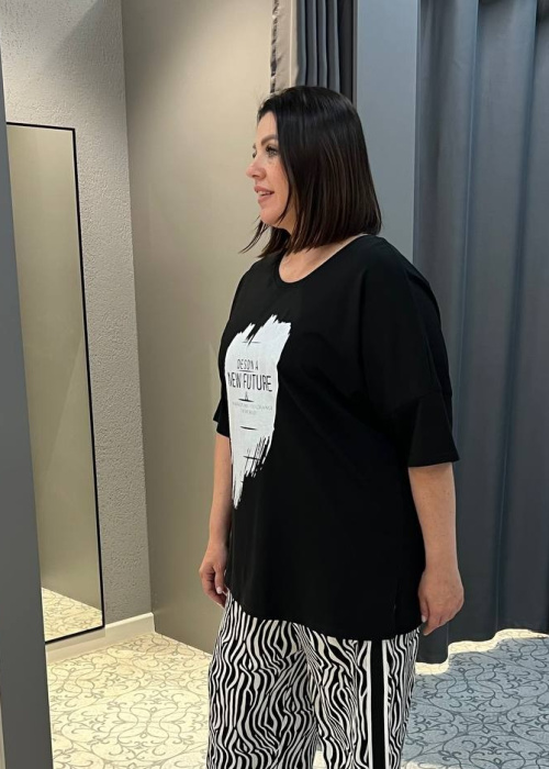 Футболка 0938 черн.