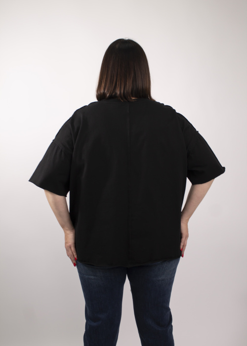 Футболка 2531 черн.