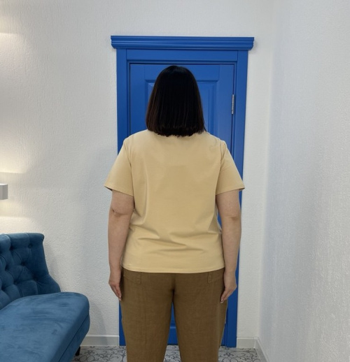 Блуза FR 6523 беж. — фото Figura Room