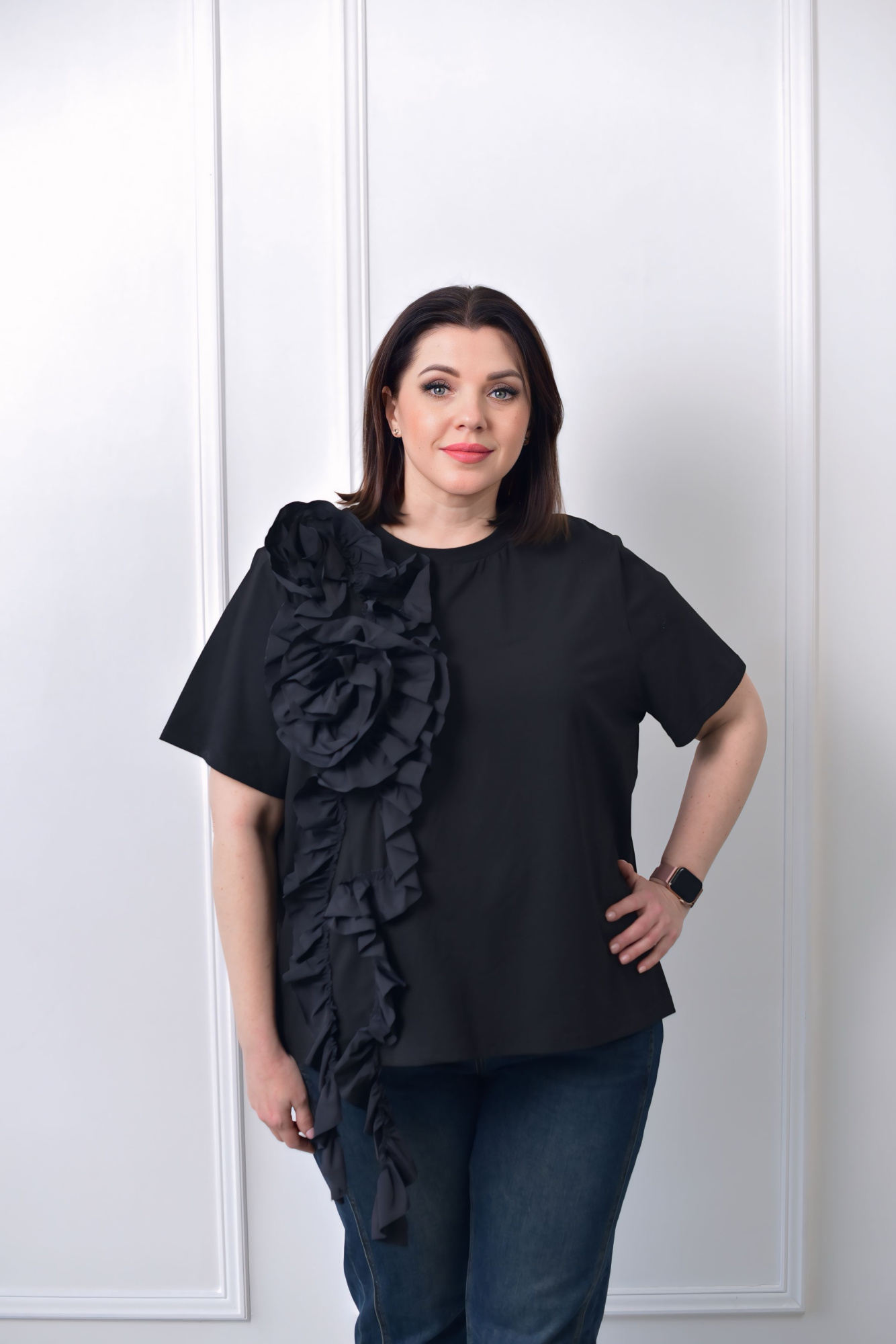 Блуза FR 6523 чер.