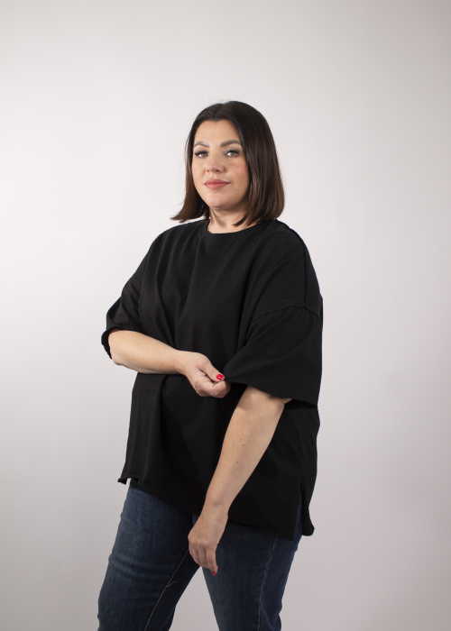 Футболка 2531 черн.