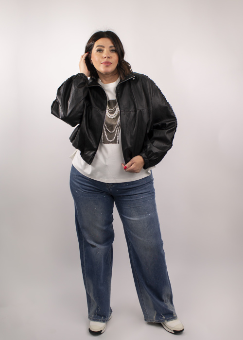 Куртка 61036 черн.