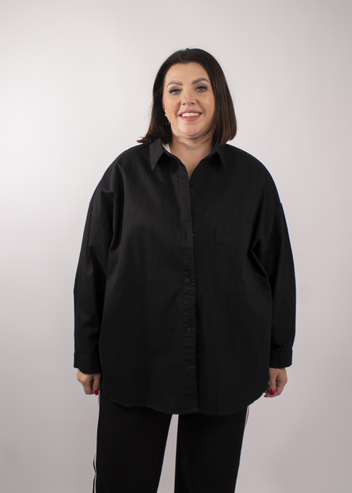 Рубашка 823 черн.