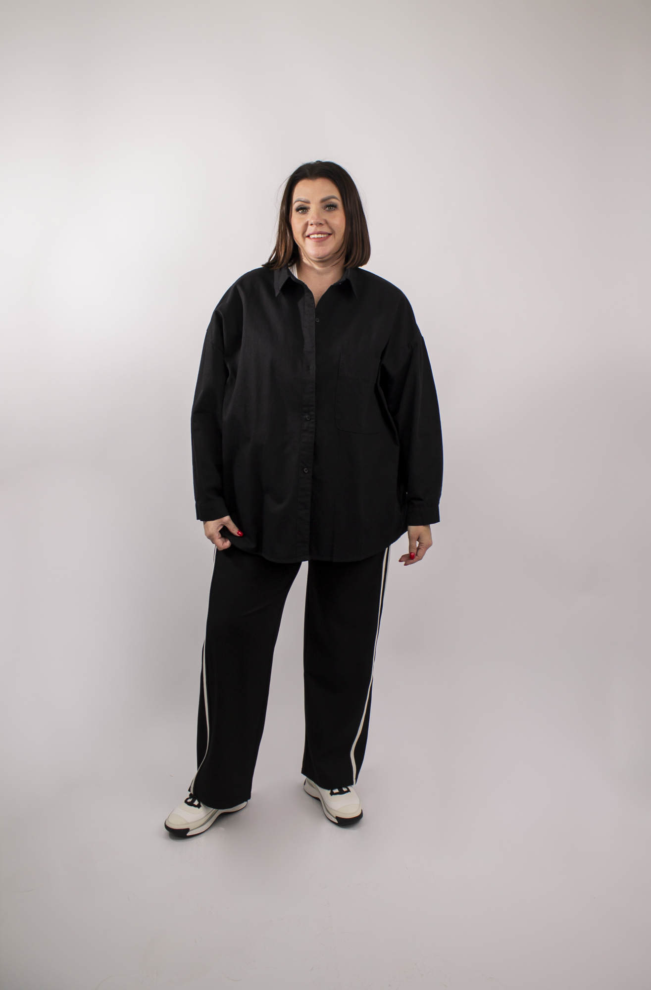 Рубашка 823 черн.