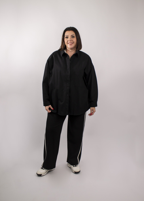 Рубашка 823 черн.