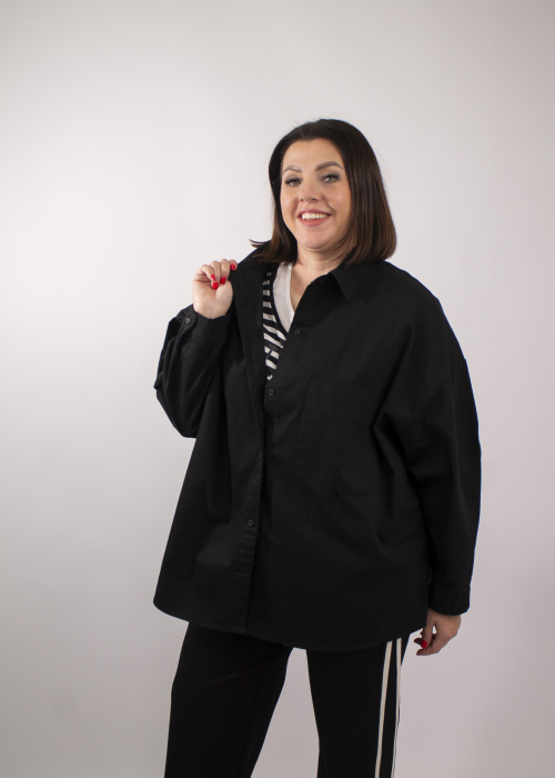 Рубашка 823 черн.