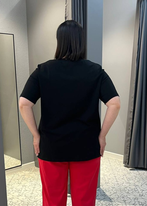 Футболка 0937 черн.