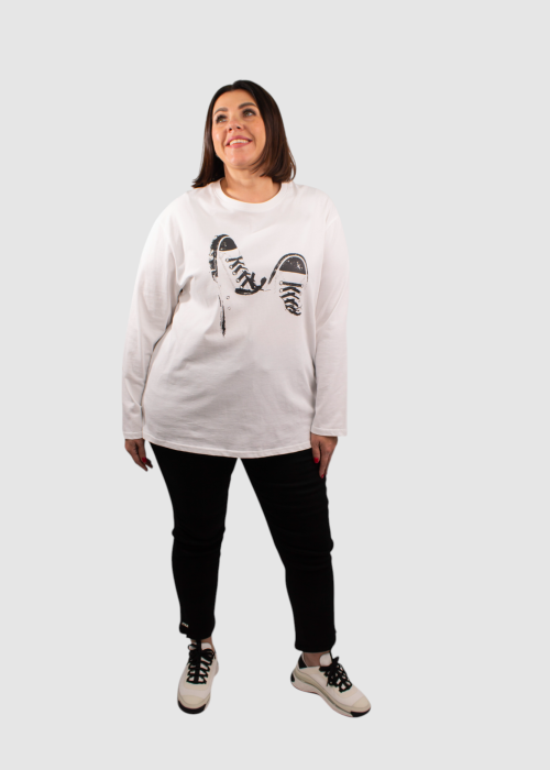 Лонгслив 16213 бел